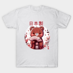 japanese teddy with KImono T-Shirt